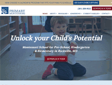 Tablet Screenshot of primarymontessori.com